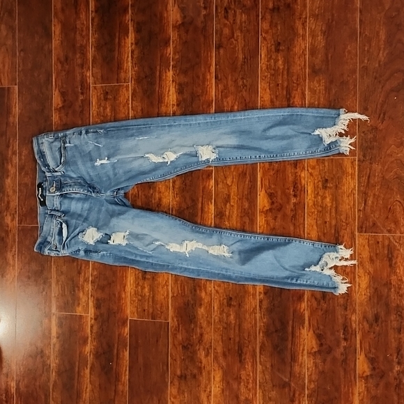 Express Denim - Express stretch plus ankle legging mid rise jeans